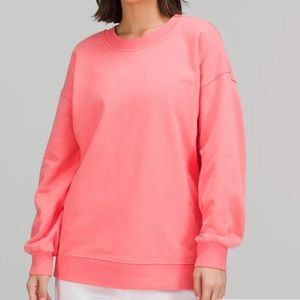 lululemon Perfectly Oversized Crew in Raspberry Cream Size 4